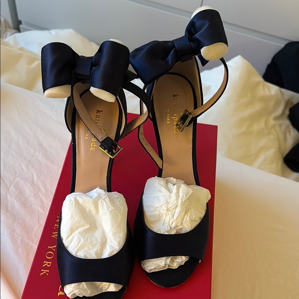 Kate Spade Blue High Heels with Open Toe